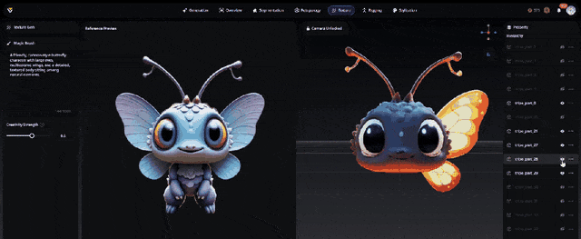 Even those who don't understand modeling can create characters! VAST upgrades its AI tool: One-click disassembly/magic brush/automatic rigging