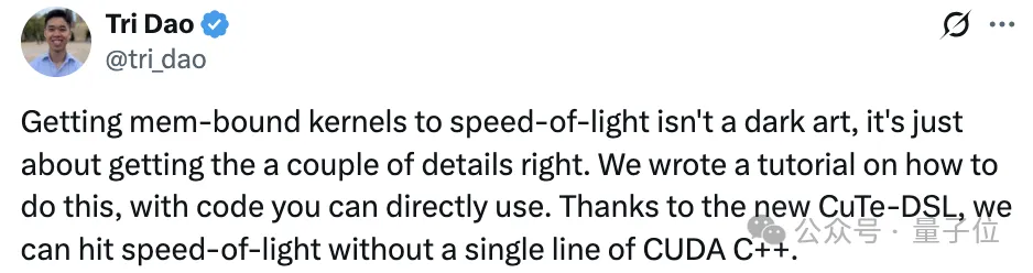 No CUDA Code Needed to Accelerate H100 by 33%-50%, Flash Attention Author's New Work Goes Viral