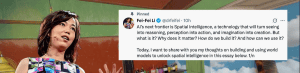 Fei-Fei Li’s latest long-form article goes viral in Silicon Valley
